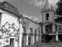 Church interior in Faial, destroyed by an earthquake.