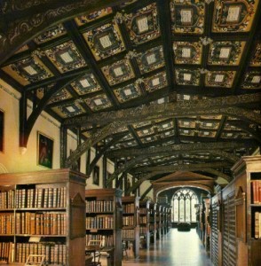 Bodleian Library interior.