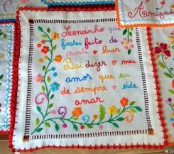 Embroidered love handkerchiefs