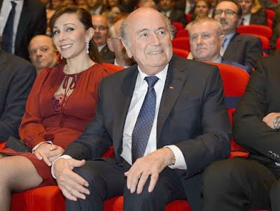 Sepp Blater at FIFA re-election ceremony.