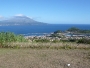 Pico seen from Faial. with city of Horta in the foreground.