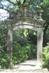 The remains of an 18th century gate.